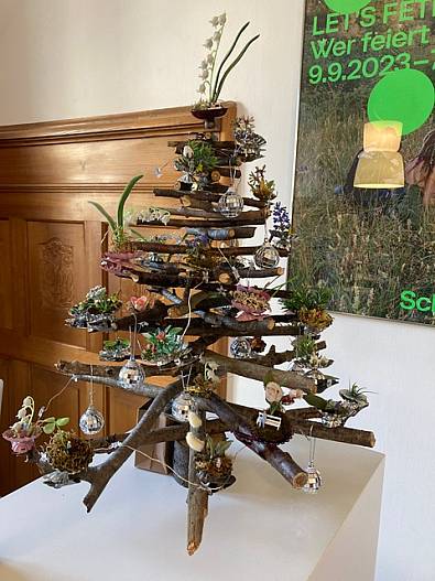 Der X-Baum in Spezialgrösse schmückt die Theke des F☼rum Schlossplatz