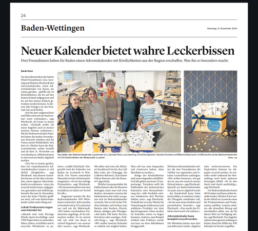 Neuer Kalender bietet wahre Leckerbissen