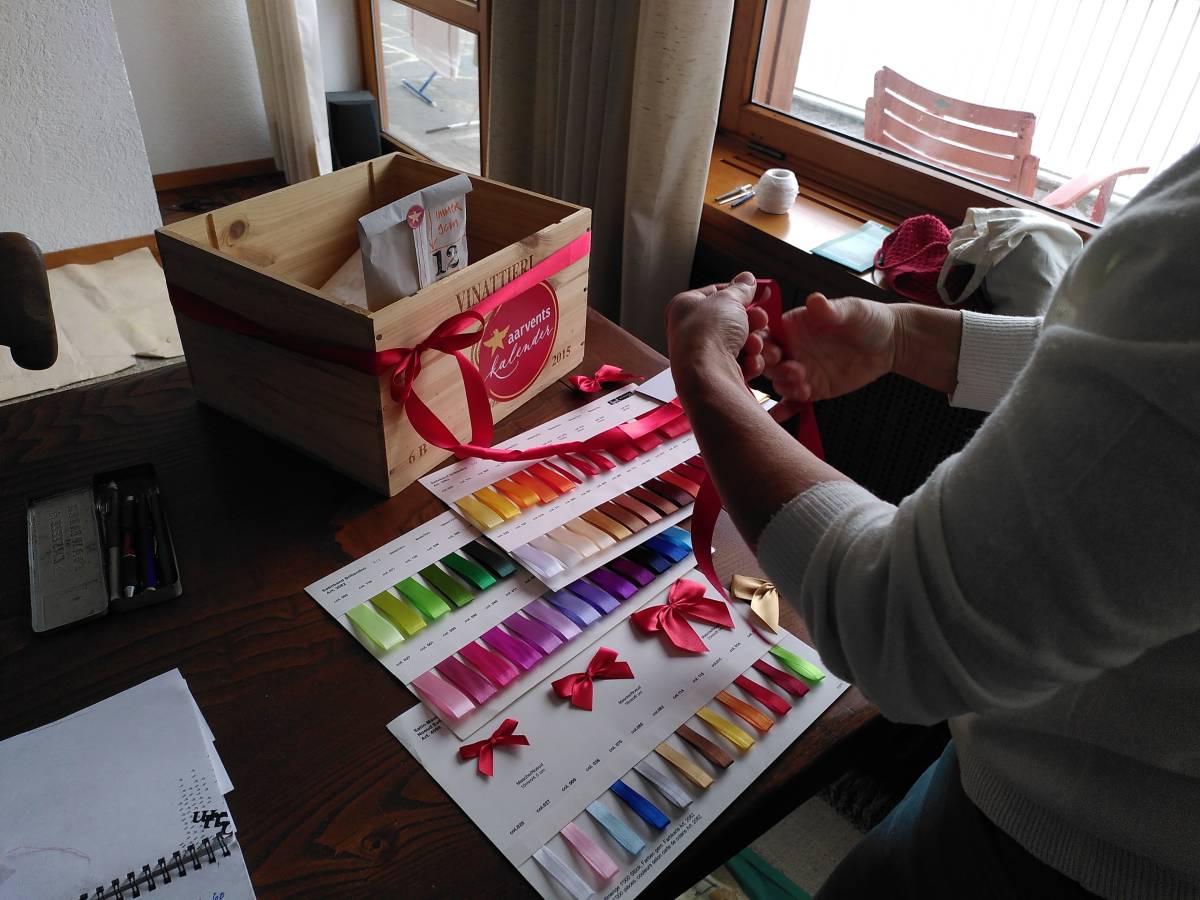 Die fertigen Schleifen sind leider zu klein.