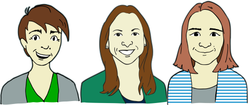 Melanie Eberhardt, Maja Weber und Lina Isenring